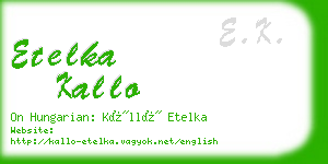 etelka kallo business card